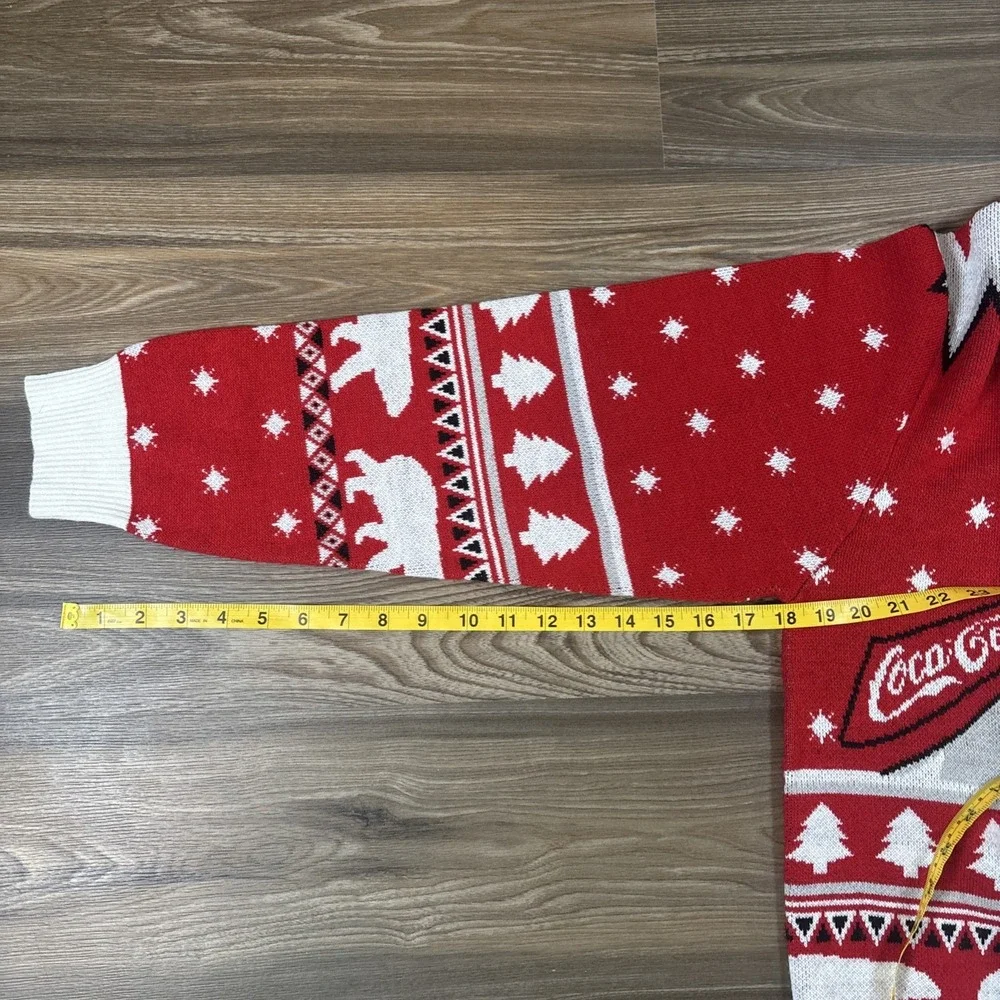 Coca-cola Polar Bear Graphic Christmas Sweater Size L